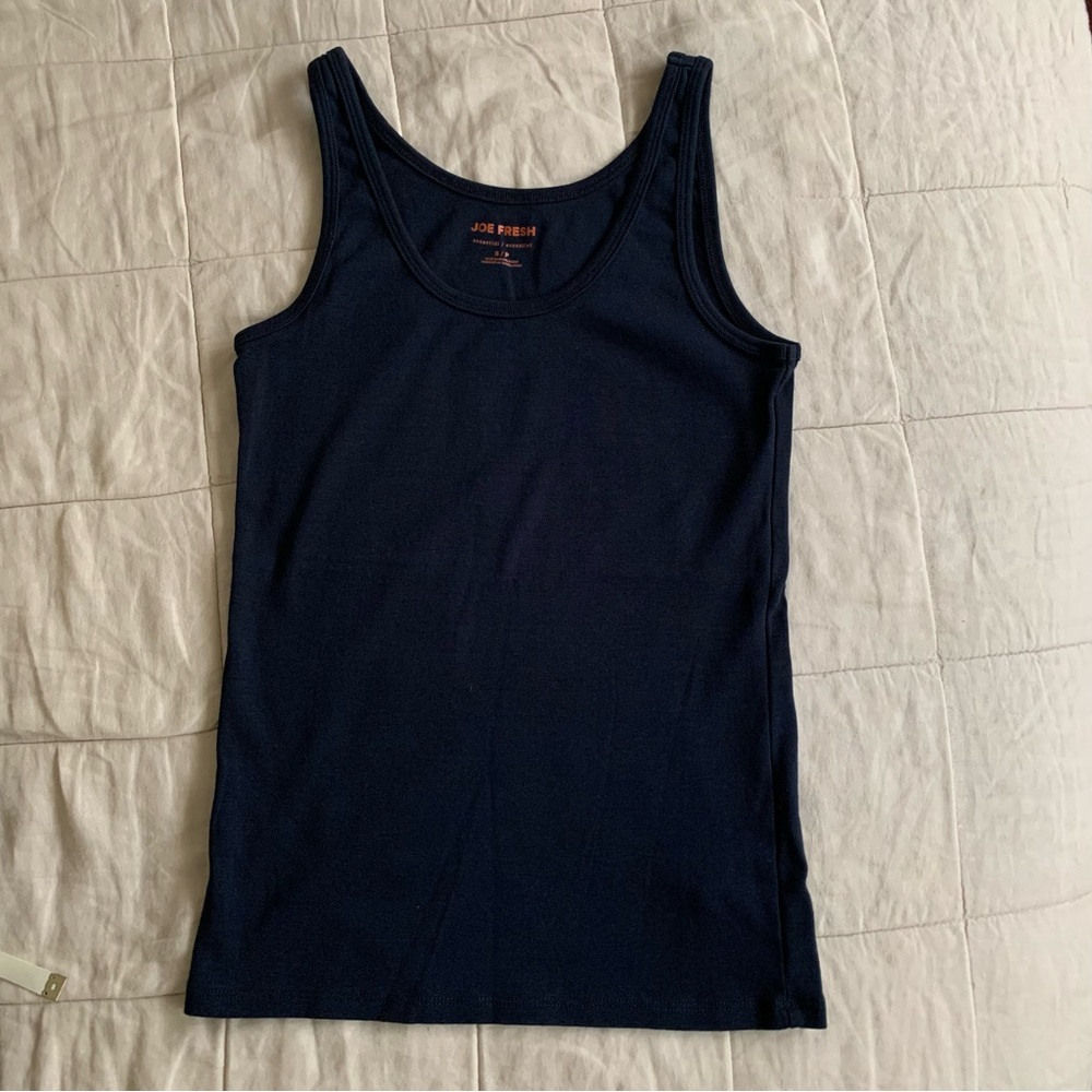 Joe Fresh Organic Cotton Women’s Tank - Navy Small